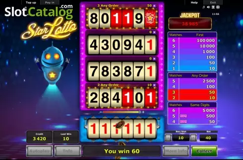 Скрин2. Star Lotto слот