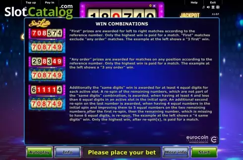 Скрин7. Star Lotto слот