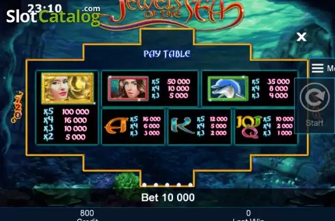 Скрин6. Jewels of the sea слот
