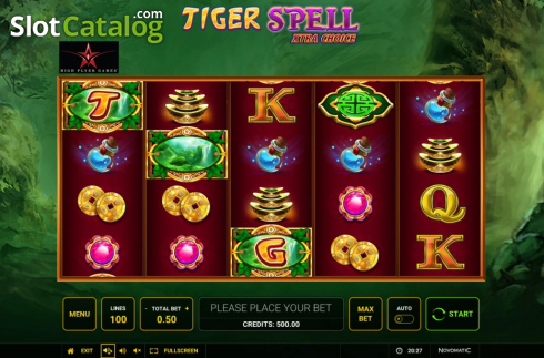 Скрин2. Tiger Spell Xtra Choice слот