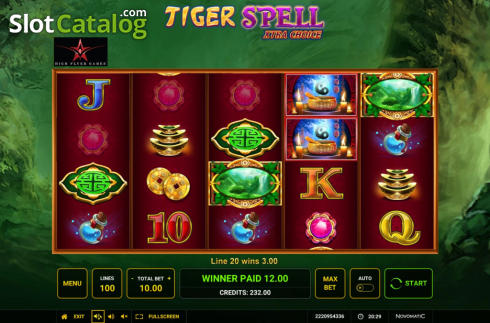 Скрин3. Tiger Spell Xtra Choice слот