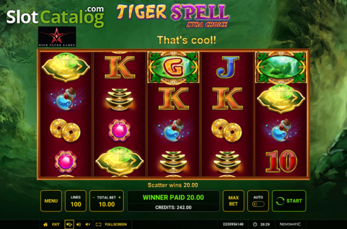Скрин4. Tiger Spell Xtra Choice слот