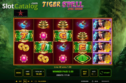 Скрин5. Tiger Spell Xtra Choice слот