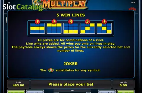 Скрин7. 5 Line Multiplay слот