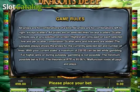 Скрин8. Dragon's Deep слот