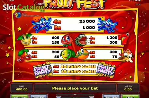 Скрин6. Fruit Fest слот