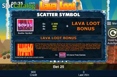 Скрин6. Lava Loot слот