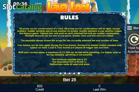 Скрин9. Lava Loot слот