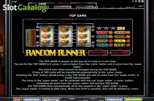 Скрин7. Random Runner (Greentube) слот