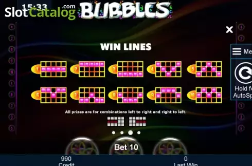 Скрин9. Bubbles (Greentube) слот