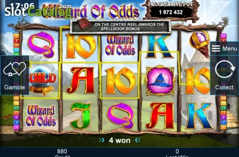 Скрин4. Wizard of Odds слот