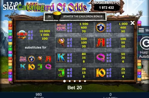 Скрин6. Wizard of Odds слот