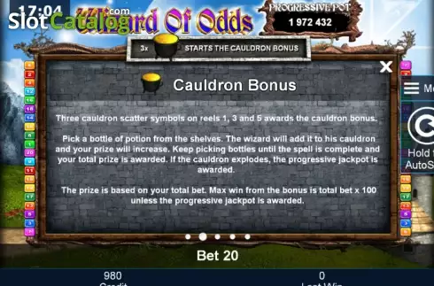 Скрин7. Wizard of Odds слот