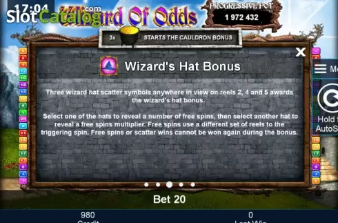 Скрин9. Wizard of Odds слот