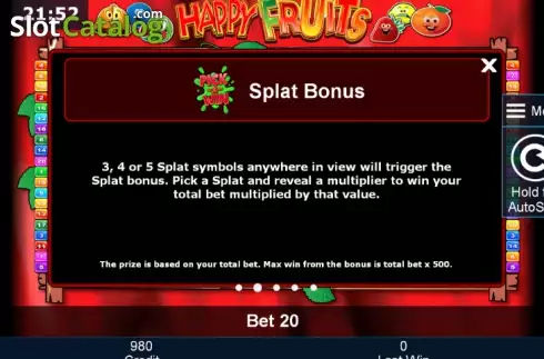 Скрин7. Happy Fruits (Novomatic) слот