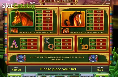 Скрин7. Hold your horses слот