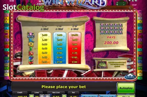 Скрин7. Win Wizard слот