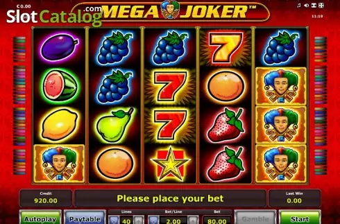 Скрин2. Mega Joker (Novomatic) слот