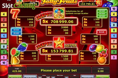 Скрин6. Jolly Fruits слот