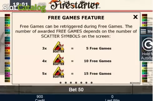 Скрин9. Firestarter слот