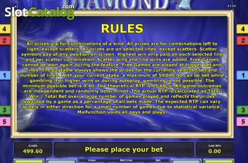 Скрин7. Diamond 7 (Greentube) слот