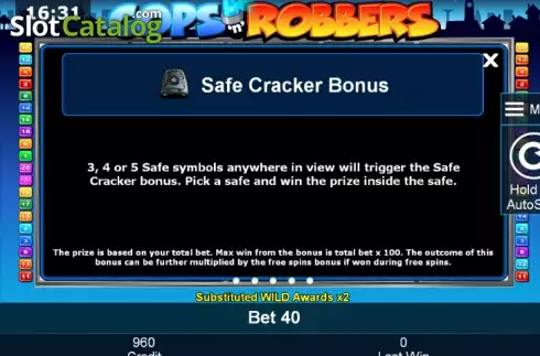 Скрин8. Cops'n' Robbers (Green Tube) слот