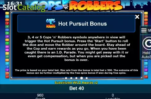 Скрин9. Cops'n' Robbers (Green Tube) слот