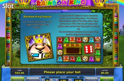 Скрин8. Rainbow King слот