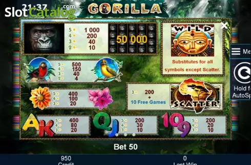 Скрин6. Gorilla слот