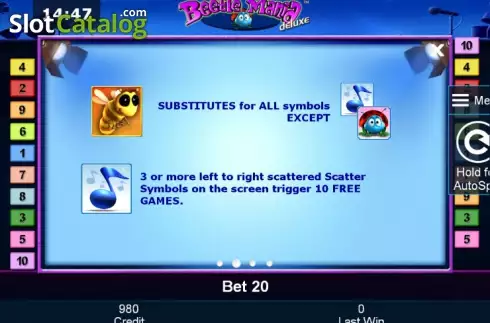 Скрин7. Beetle Mania deluxe слот