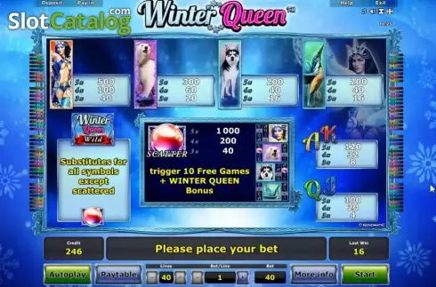 Скрин7. Winter Queen слот