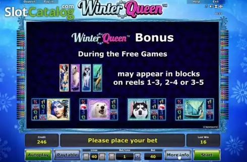 Скрин8. Winter Queen слот