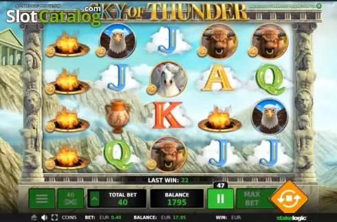 Скрин3. Sky of Thunder слот