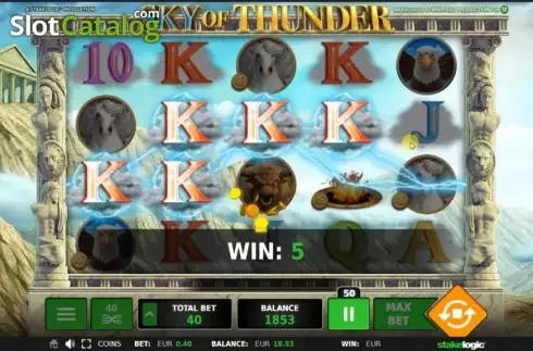 Скрин4. Sky of Thunder слот