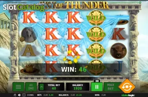 Скрин5. Sky of Thunder слот