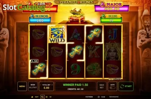 Скрин3. Pyramid Fortunes слот