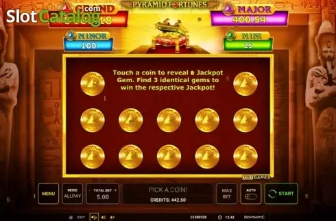Скрин4. Pyramid Fortunes слот