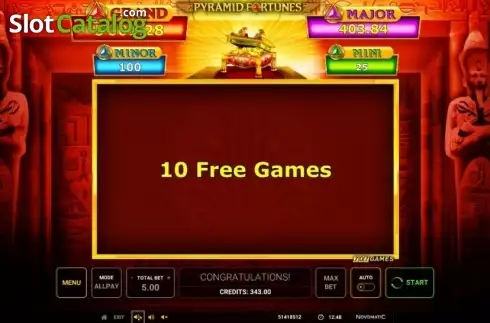 Скрин7. Pyramid Fortunes слот