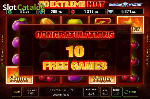 Скрин8. Diamond Mystery 50 Extreme Hot слот