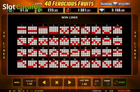 Скрин6. 40 Ferocious Fruits слот