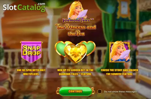 Скрин2. Diamond Tales The Princess and the Pea слот