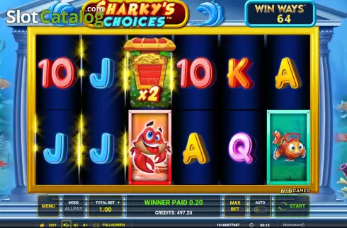 Скрин3. Sharky’s Choices Win Ways слот