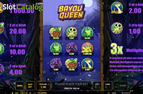 Скрин2. Bayou Queen слот