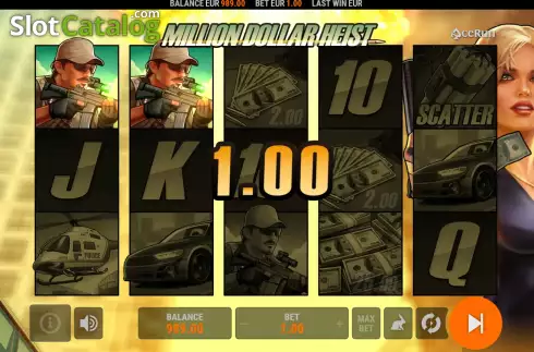Скрин3. Million Dollar Heist слот