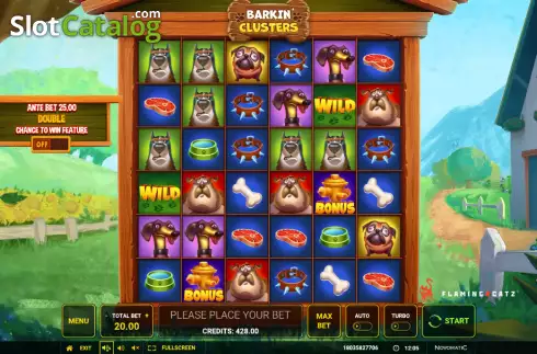 Скрин2. Barkin' Clusters слот