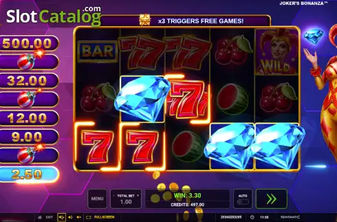 Скрин3. Joker’s Bonanza слот