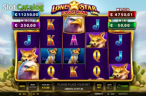 Скрин2. Lone Star Link - Eagle Wins слот