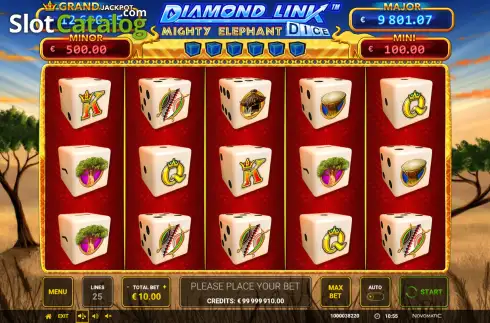 Скрин2. Diamond Link: Mighty Elephant Dice слот