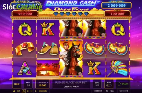 Скрин2. Diamond Cash: Oasis Riches слот