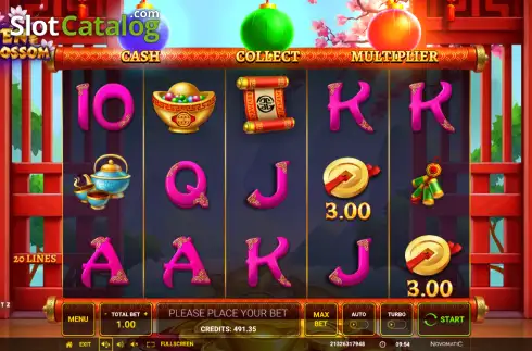Скрин2. Caichen Triple Blossom слот
